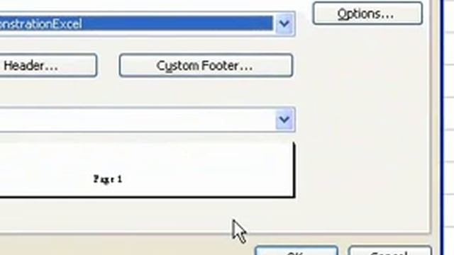 Microsoft Office Excel 2003 Add a header or footer смотреть онлайн