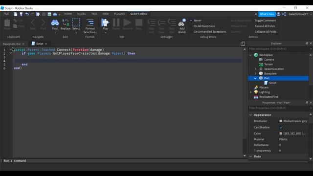 HOW TO MAKE A DAMAGE BLOCK IN ROBLOX STUDIO [Roblox Studio] смотреть онлайн