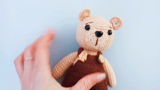 ✓Мишка вязаный крючком Bear amigurumi handmade toys смотреть онлайн