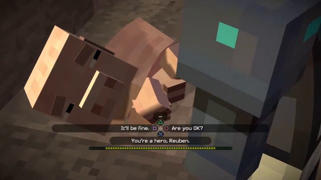 |Minecraft Story Mode| Ruben's death and funeral, The New Order Of The Stone смотреть онлайн