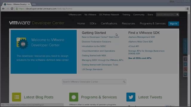 VMware Developer Center: Overview смотреть онлайн