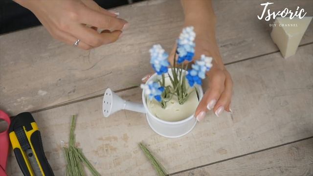 MUSCARI from paper /МУСКАРИ из бумаги / Как сохранить цвет бумаги ?! / DIY TSVORIC смотреть онлайн
