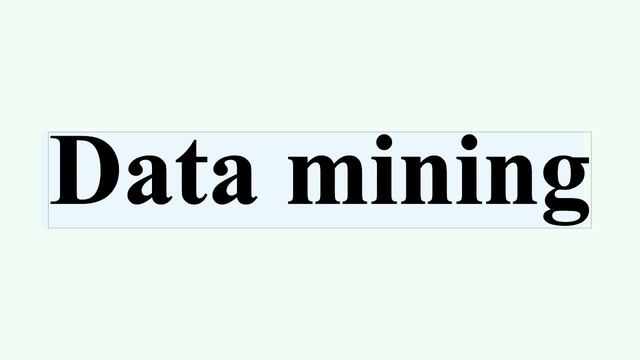 Data mining смотреть онлайн