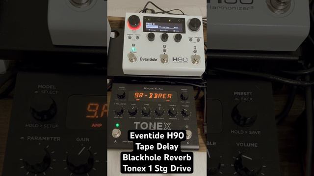 Drive 1 stg, H90 Tape Delay e Blackhole Reverb смотреть онлайн
