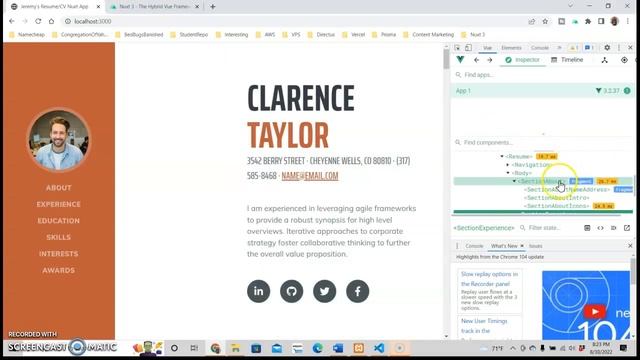 Nuxt 3 Beginners Tutorial - Componentize About & Experience - Part 10 смотреть онлайн