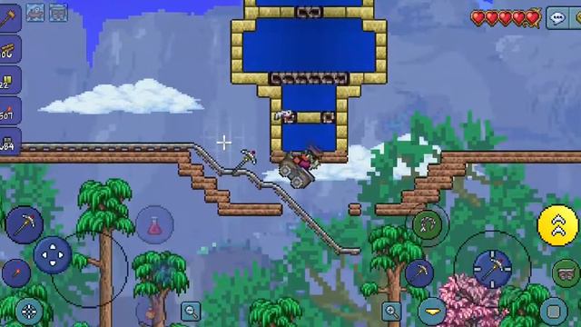 Прыжок сквозь блоки Terraria смотреть онлайн