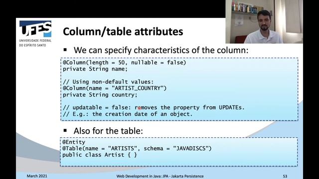 Desenvolvimento Web em Java - JPA - Jakarta Persistence смотреть онлайн