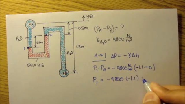 Static Pressure: Example 3: Part 1 [Fluid Mechanics #11] смотреть онлайн