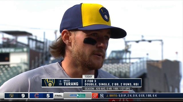 Brewers' Turang reflects on breakout game in first MLB weekend смотреть онлайн