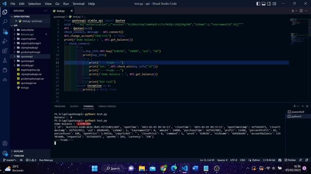 Quotex API (Python) смотреть онлайн