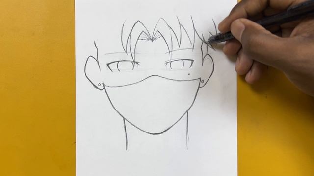 Easy To Draw || How To Draw Anime Boy Step-by-step