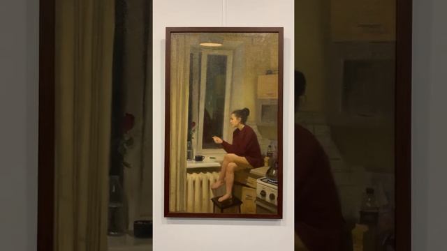 Картина "Белые обои, чёрная посуда" Художник Илья Пьянков. #живопись #художник #картина #арт смотреть онлайн