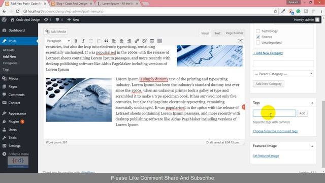 Create a Wordpress blog post | wordpress media | WordPress for Beginners | #6 смотреть онлайн