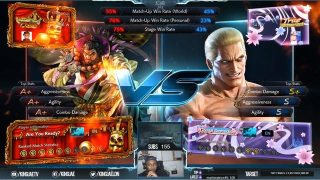 GANRYU VS DRAGUNOV (TEKKEN GOD PRIME) - TEKKEN 7 смотреть онлайн