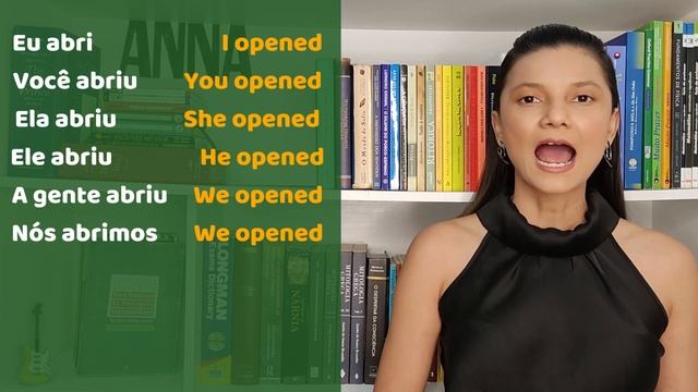 CONJUGATION OF VERB TO OPEN IN PORTUGUESE | CONJUGAÇÃO DO VERBO ABRIR смотреть онлайн