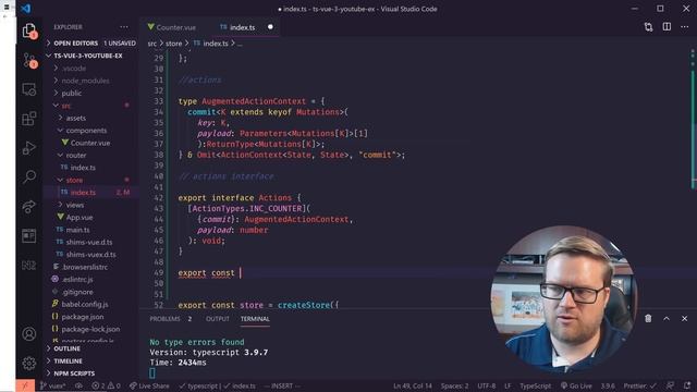Vuex 4 TypeScript Tutorial // Learn Vuex 4 + Vue 3 With TypeScript (With Real TYPES!) смотреть онлайн