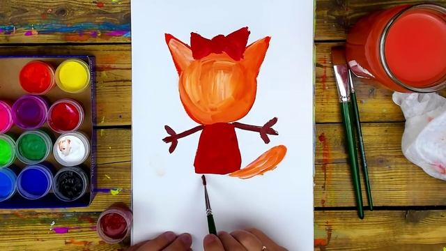 Рисуем Карамельку красками ГУАШЬ. смотреть онлайн