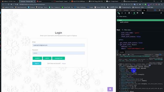 Laravel - Vue3 - Multiauth library management 13 ( frontend authentication смотреть онлайн