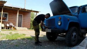 Рабочие будни самосвала Газ 53.