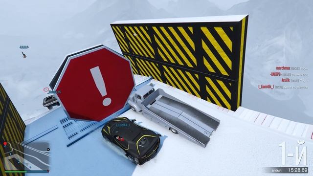 АДСКИЙ ЛЕДЯННОЙ СПУСК В GTA ONLINE!!!