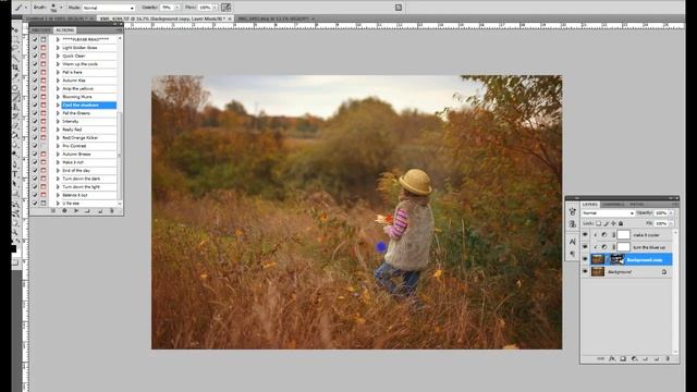 Photoshop actions tutorial - Autumn смотреть онлайн