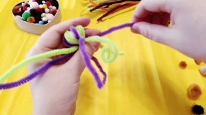 СИНЕЛЬНАЯ ПРОВОЛОКА ???️??ПОДЕЛКИ ИЗ ПУШИСТОЙ ПРОВОЛОКИ ????? ДЛЯ ДЕТЕЙ... ЛЕГКО И БЫСТРО.