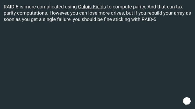 How does parity work on a RAID-5 array? смотреть онлайн