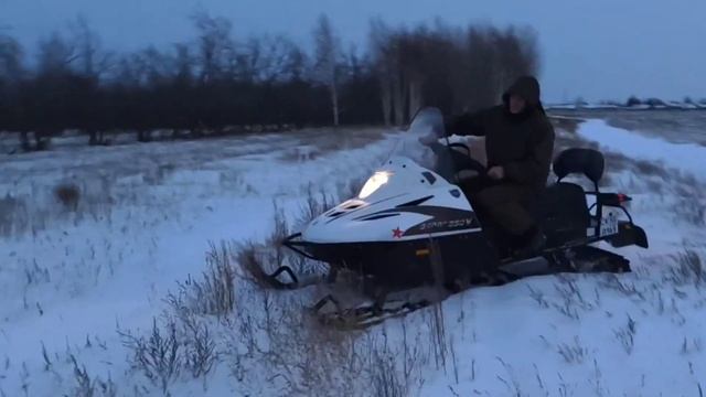 Первый выезд на снегоходе (Тайга Варяг 550V) смотреть онлайн