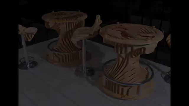 Parametric furniture project for Admiral. Bar set. смотреть онлайн