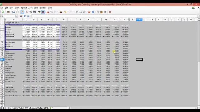 libreoffice calc defining and deleting named print ranges смотреть онлайн