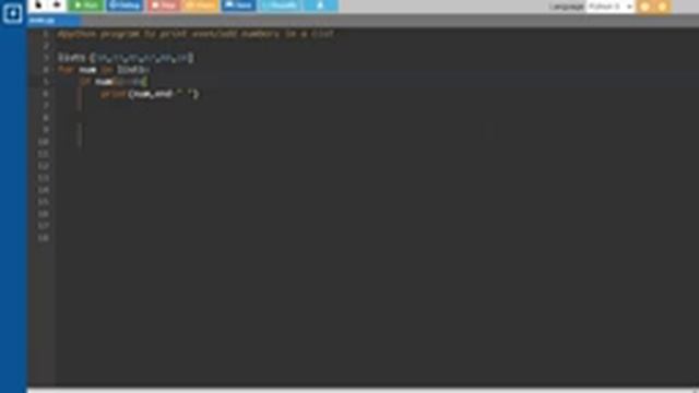 Python Program to Print Even/Odd Elements in a List || Tamil смотреть онлайн