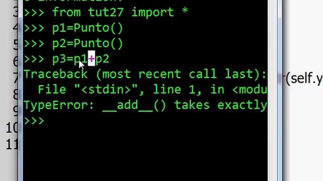 Programacion Python 27 Objetos : metodos especiales смотреть онлайн