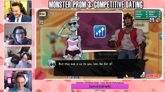 Competitive Dating Sim! Monster Prom 3: Monster Road Trip | Who Will Find Love? смотреть онлайн