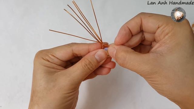 Jewel in heart - Simple way to wrap small stones with copper wire 541 смотреть онлайн