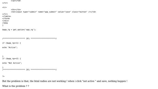 Wordpress: Wordpress Setting page can not be saved by html radio смотреть онлайн