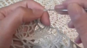 Скатерть "Надежда" крючком. Вяжем с 16 - 24 ряд.