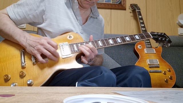 Gibson Kirk H Greeny LP, Pickup Change To Bareknuckles PG Blues