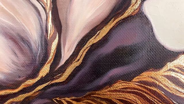 Большая интерьерная картина с цветами маслом "Цветы внутри себя" 130х100 см. Художник Хухарева Елен смотреть онлайн