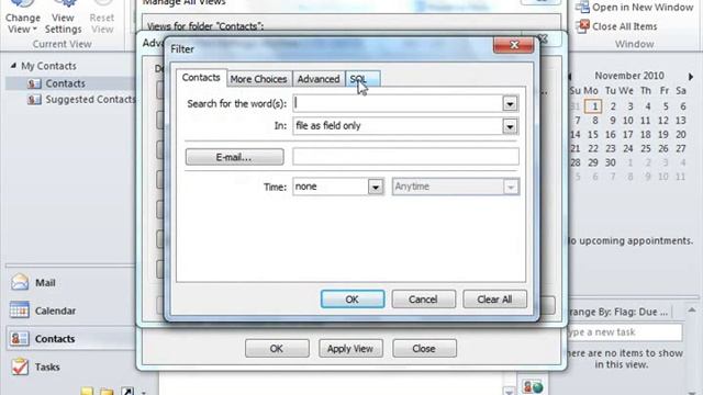 Outlook 2010 Tutorial Customizing the Contacts Folder View Microsoft Training Lesson 2.2 смотреть онлайн
