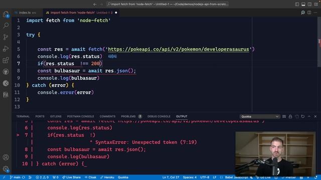 JavaScript Fetch API - One Mistake I ALWAYS MAKE! смотреть онлайн