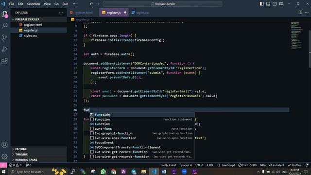 Firebase AUTH - Sign up: Email & Password смотреть онлайн