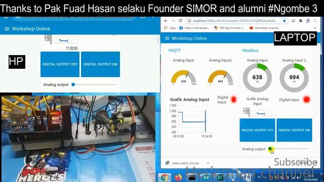 hasil training arduino uno + modbus tcp + node-red смотреть онлайн