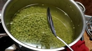 Консервированный зелёный горошек в домашних условиях.