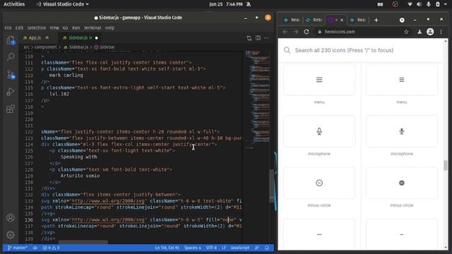 Gaming App Interface with React JS and Tailwind CSS смотреть онлайн