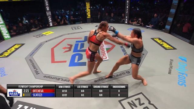 Dakota Ditcheva vs Valentina Scatizzi (Women's Flyweight Title Bout) | PFL Dublin Full Fight смотреть онлайн