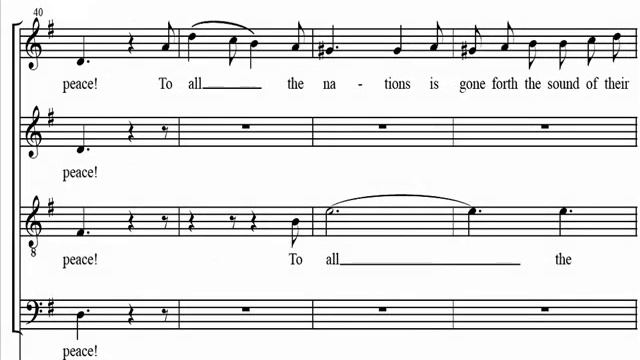 Soprano-Mendelssohn-How Lovely Are The Messengers-Score смотреть онлайн
