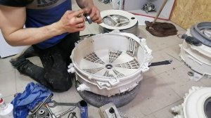 Замена подшипника в стиральной машине Индезит __ Паянный Бак