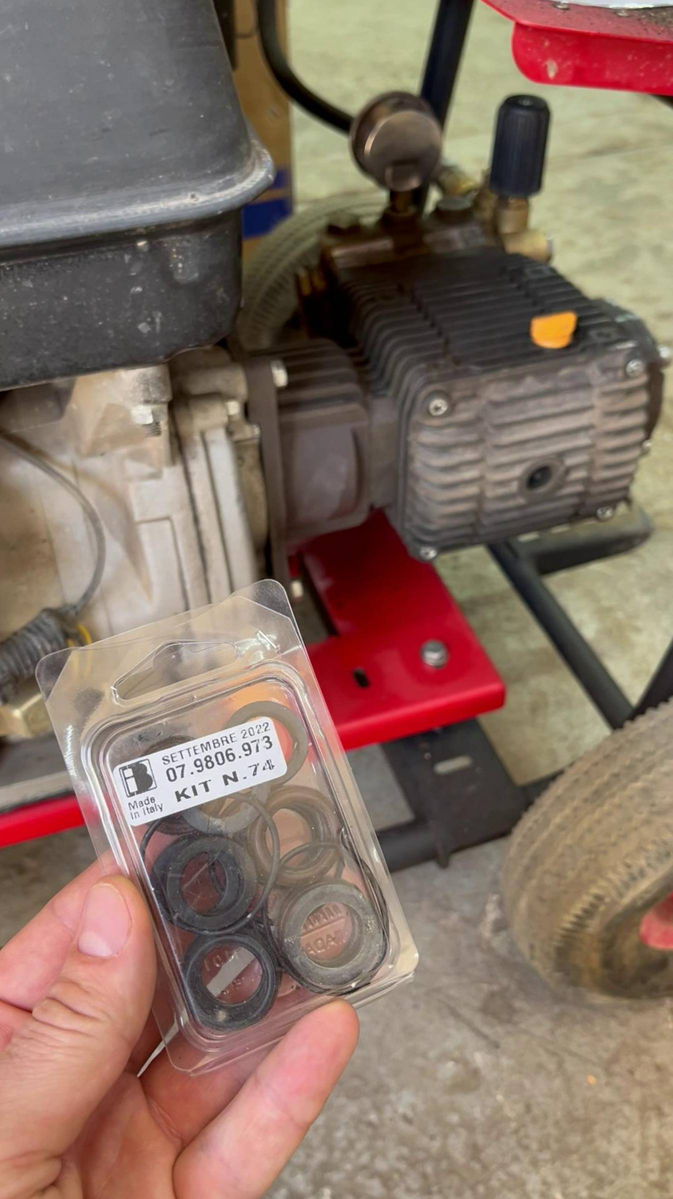 Заменили набор уплотнительных колец на итальянском насосе Bertolini