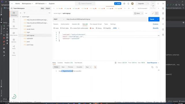 SpringSecurity with Email authentication and MySQL смотреть онлайн