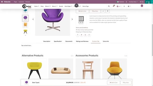 Dynamic Product Tabs | Clarico Vega v14 смотреть онлайн